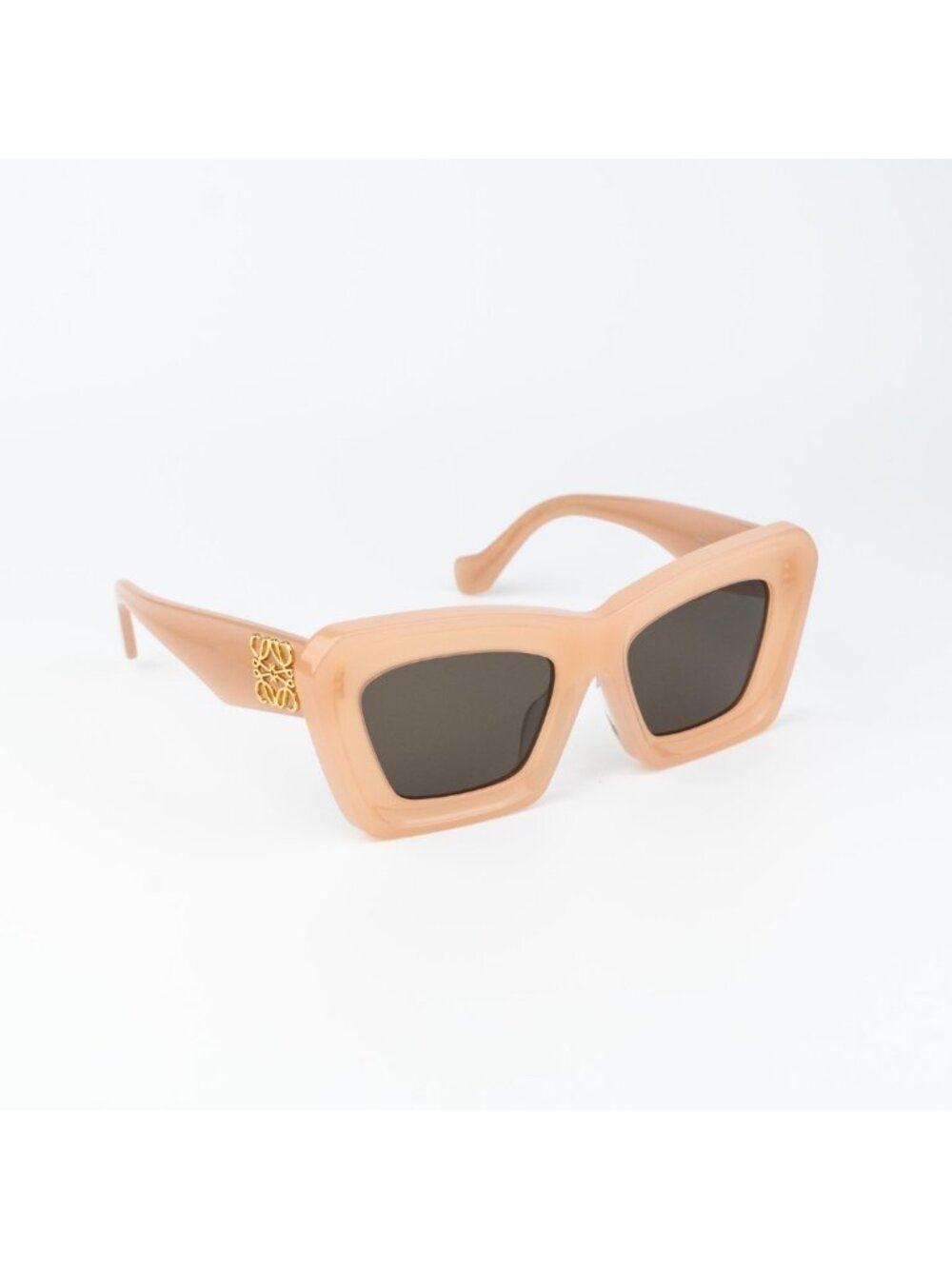 Loewe Women Sunglasses Nude Pink Brown Cat Eye LW40145F 72E NEW AUTHENTIC